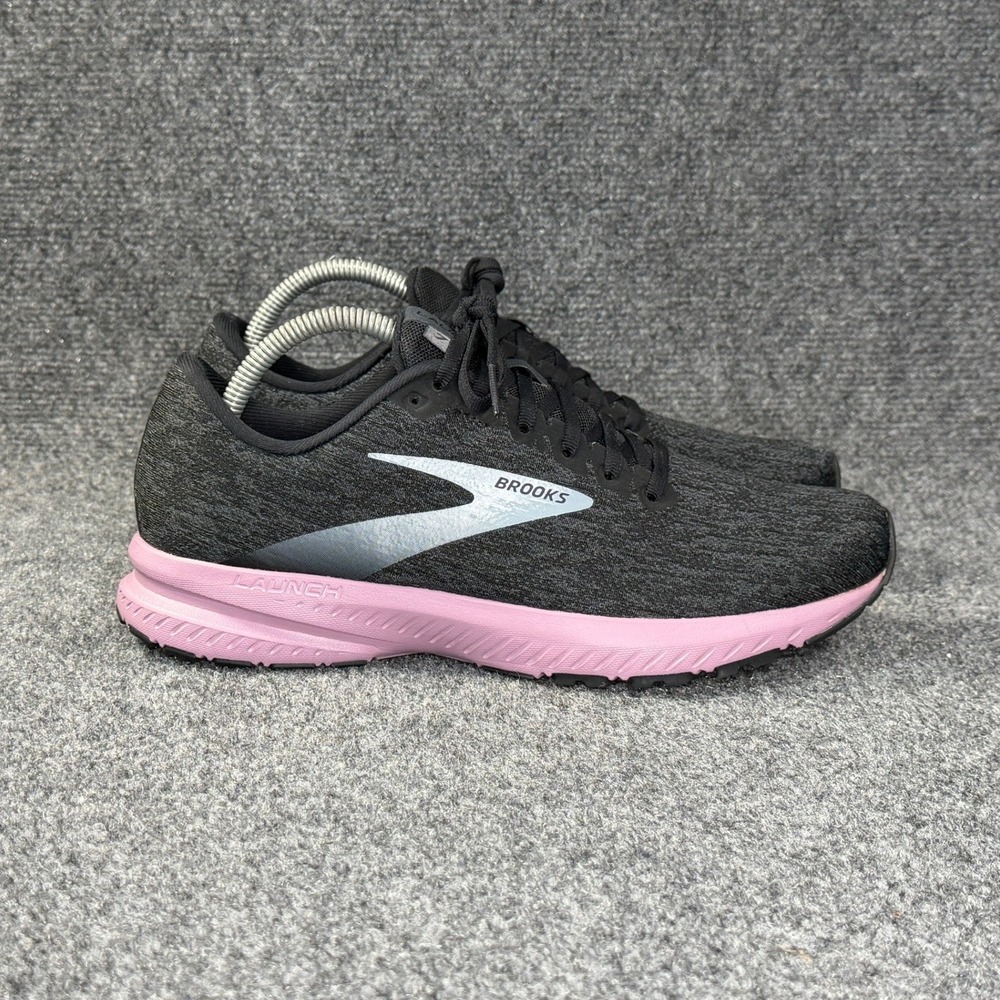Brooks Launch 7 Running Shoes Women's 10 Black Purple Athletic Run Training
